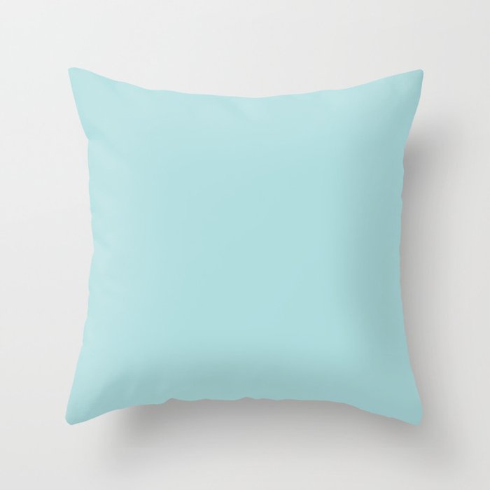 Robin's Egg Aqua Blue Throw Pillow Gallery Image 6