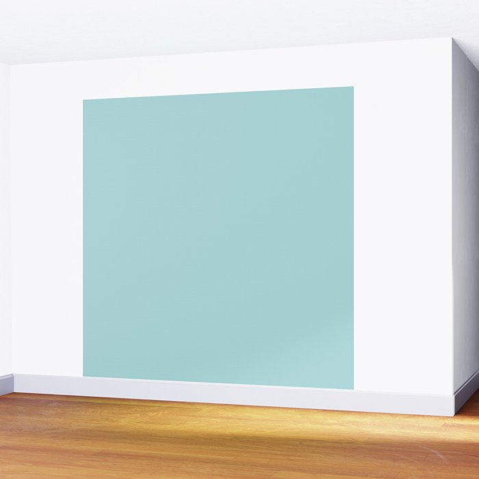 Robin's Egg Aqua Blue Wall Mural Gallery Image 2