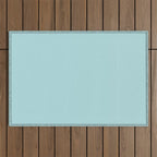 Robin's Egg Aqua Blue Outdoor Rug Gallery Image 1