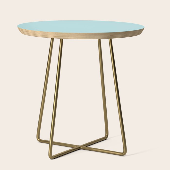 Robin's Egg Aqua Blue Side Table Gallery Image 1