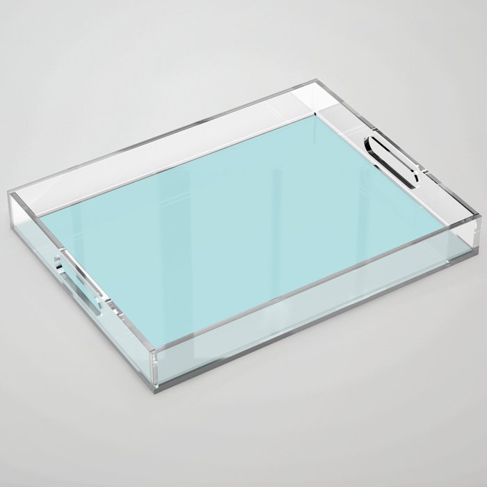 Robin's Egg Aqua Blue Acrylic Tray Gallery Image 1