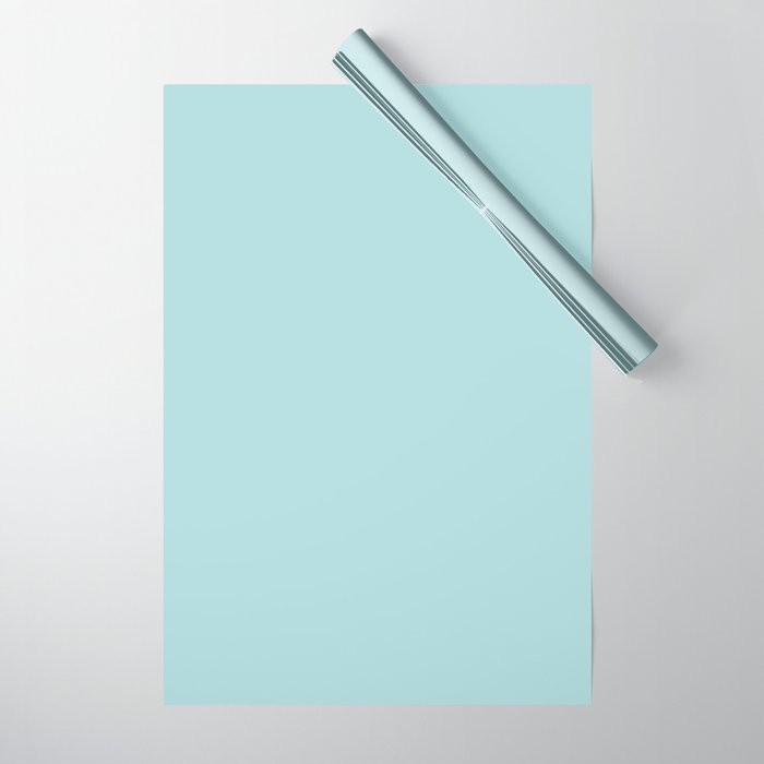 Robin's Egg Aqua Blue Wrapping Paper Gallery Image 1