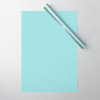 Robin's Egg Aqua Blue Wrapping Paper Gallery Image 1