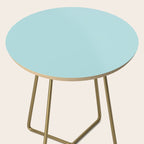 Robin's Egg Aqua Blue Side Table Gallery Image 2
