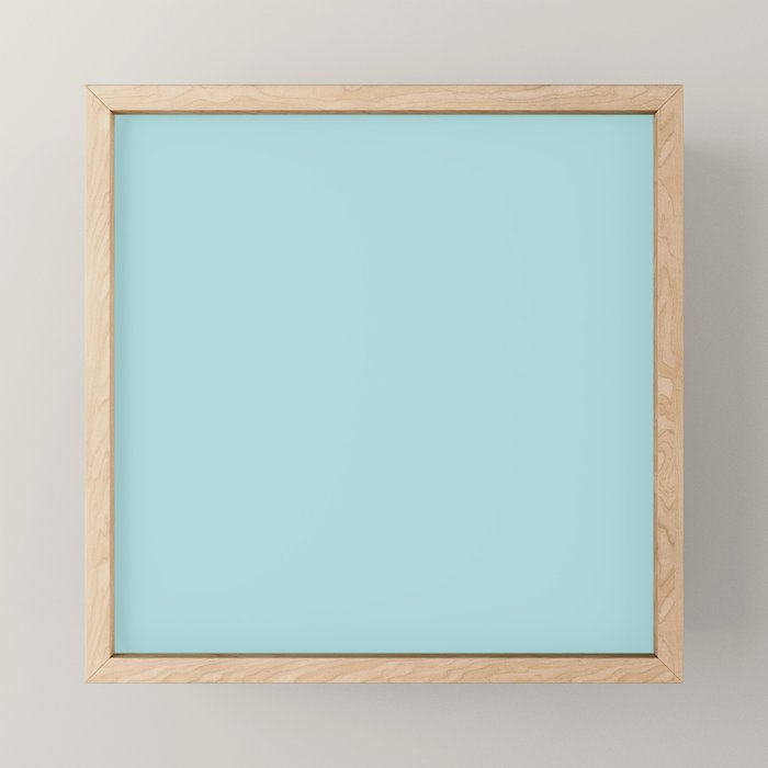 Robin's Egg Aqua Blue Mini Art Print Gallery Image 1