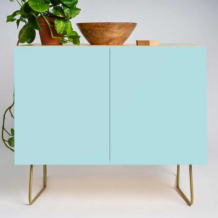 Robin's Egg Aqua Blue Credenza Gallery Image 1
