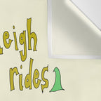 sleigh rides // surfing santa // retro surf art by surfy birdy Wall Tapestry Gallery Image 3