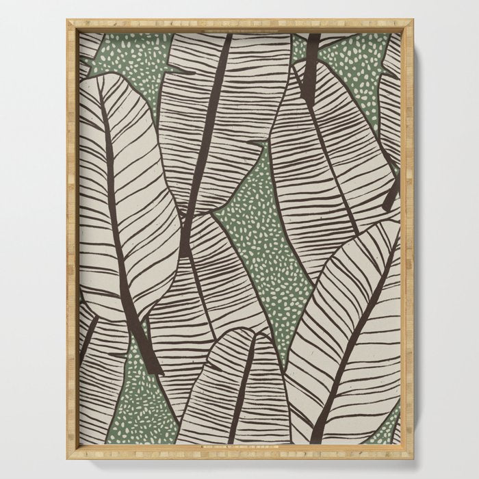 Banana Leaves Serving Tray Gallery Image 1
