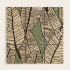Banana Leaves Wood Wall Art Gallery Image 1