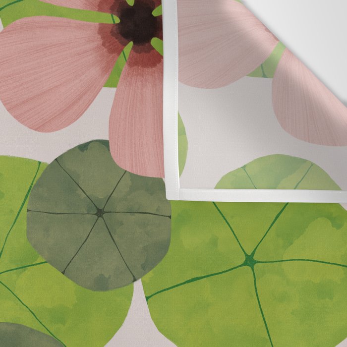 Green water lilies Wall Tapestry Gallery Image 3