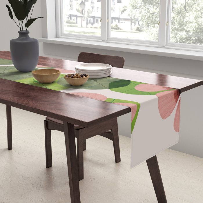 Green water lilies Table Runner Gallery Image 2
