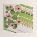 Green water lilies Wrapping Paper Gallery Image 3