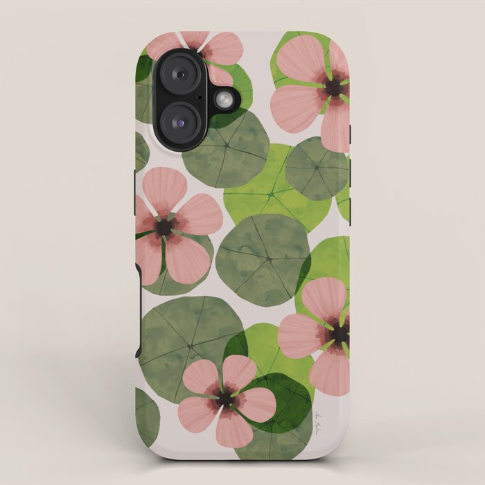 Green water lilies iPhone Case Gallery Image 1