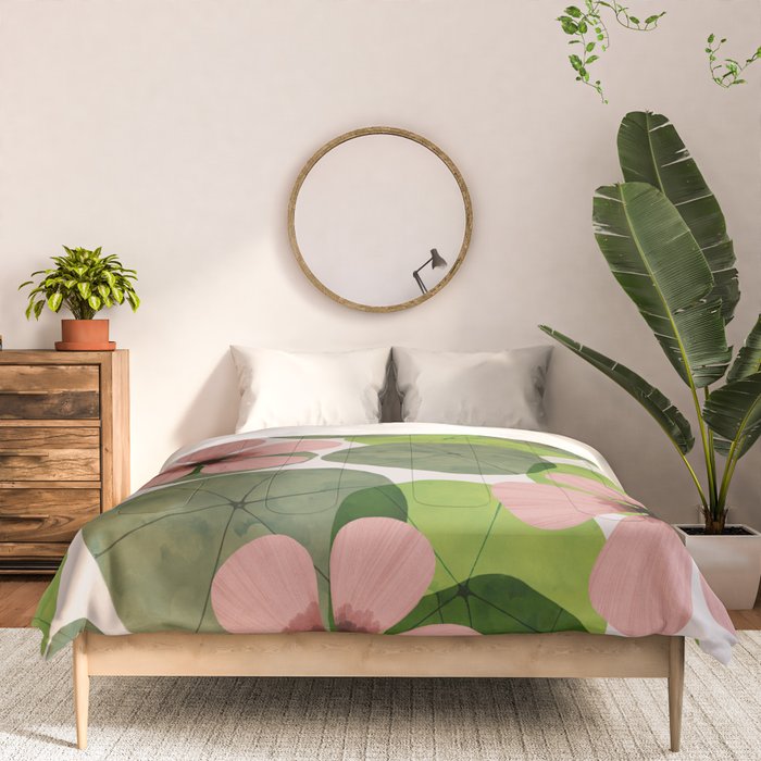 Green water lilies Comforter Gallery Image 3