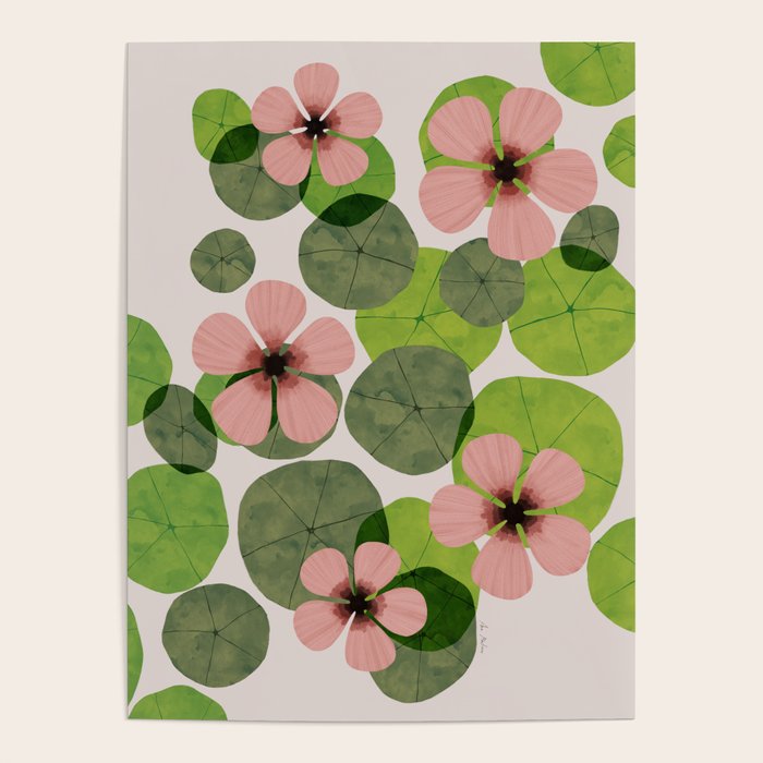 Green water lilies Poster Gallery Image 4