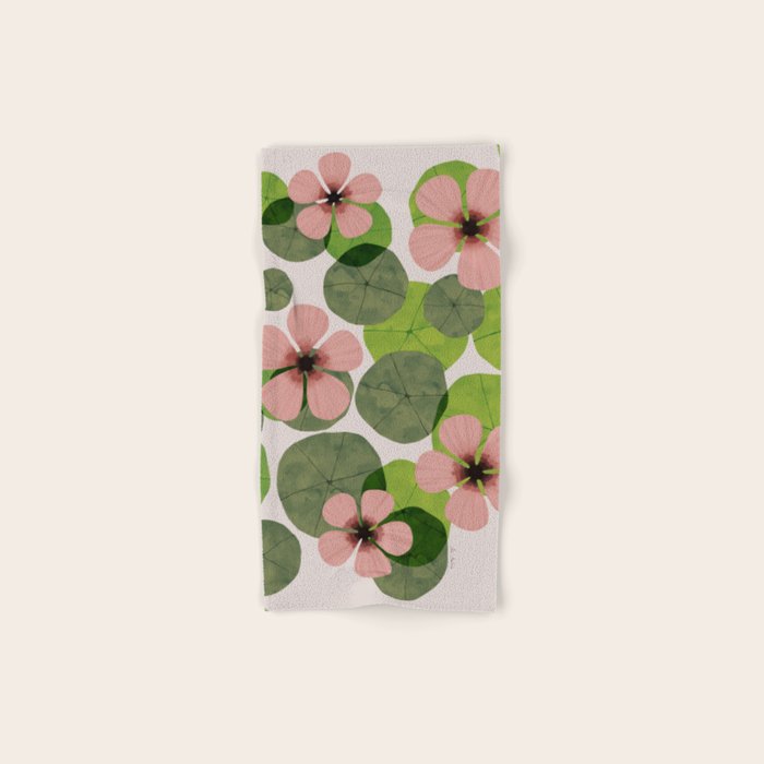 Green water lilies Bath Towel Gallery Image 1