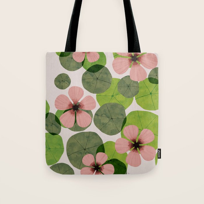 Green water lilies Tote Bag Gallery Image 1