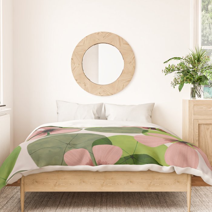 Green water lilies Duvet Cover Gallery Image 3