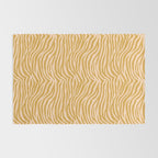 Dopamine Zebra Print In Amber Yellow Rug Gallery Image 2