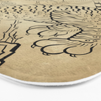 Tiger and hawk Type1 - Minhwa-Korean traditional folk art Bath Mat Gallery Image 3