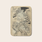 Tiger and hawk Type1 - Minhwa-Korean traditional folk art Bath Mat Gallery Image 1
