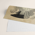 Tiger and hawk Type1 - Minhwa-Korean traditional folk art Wrapping Paper Gallery Image 2