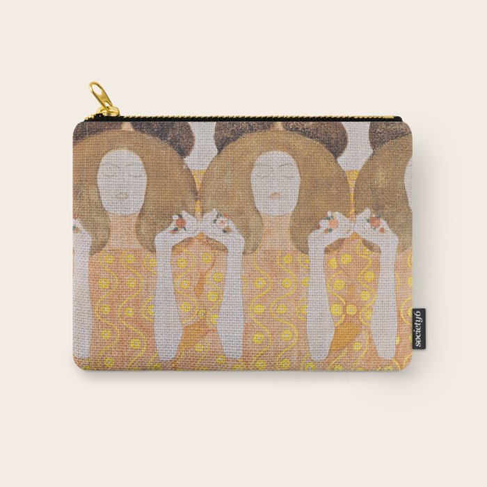 Gustav Klimt - Choir of Angels (Chor Der Paradiesengel) Carry All Pouch Gallery Image 1