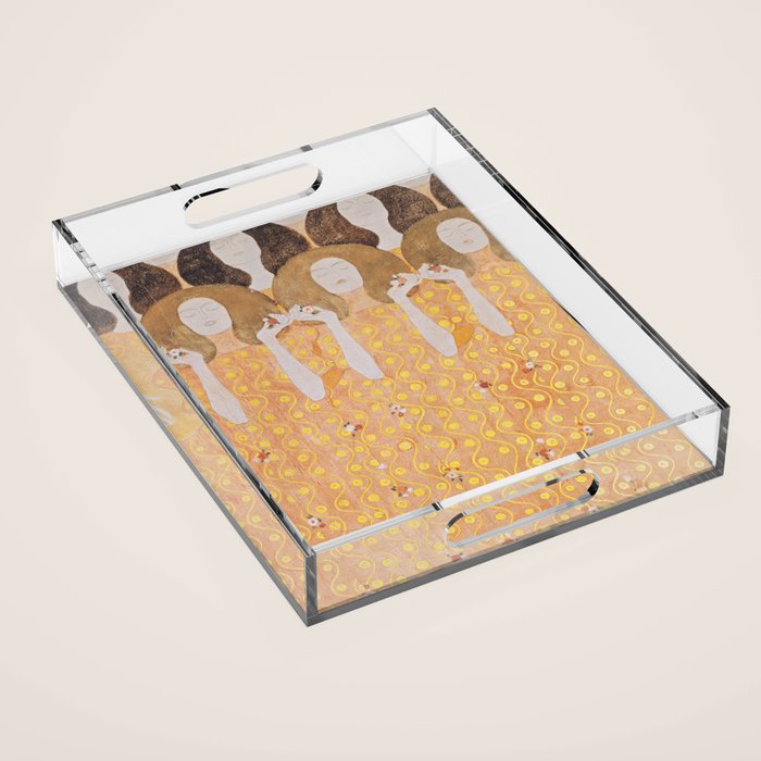 Gustav Klimt - Choir of Angels (Chor Der Paradiesengel) Acrylic Tray Gallery Image 1
