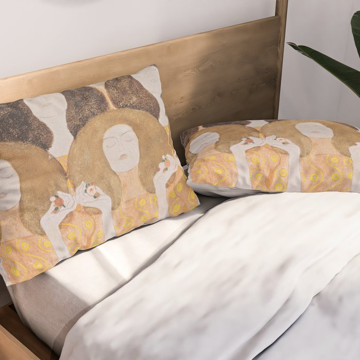 Gustav Klimt - Choir of Angels (Chor Der Paradiesengel) Pillow Sham Gallery Image 2