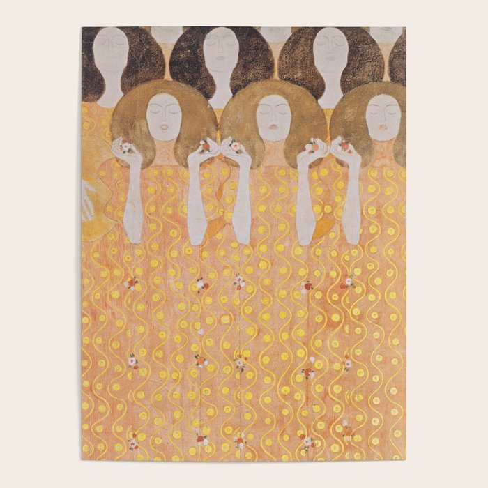 Gustav Klimt - Choir of Angels (Chor Der Paradiesengel) Poster Gallery Image 4