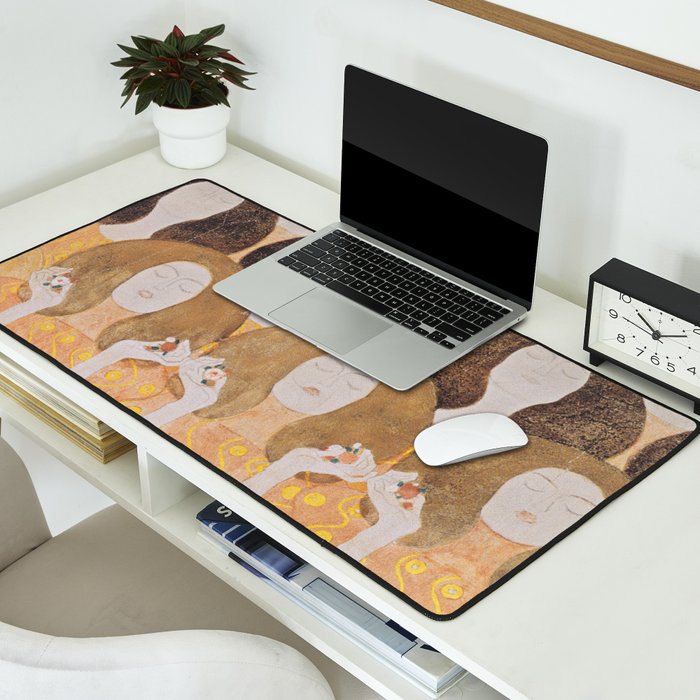 Gustav Klimt - Choir of Angels (Chor Der Paradiesengel) Desk Mat Gallery Image 2