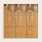 Gustav Klimt - Choir of Angels (Chor Der Paradiesengel) Wood Wall Art Gallery Image 1