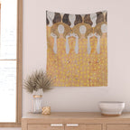 Gustav Klimt - Choir of Angels (Chor Der Paradiesengel) Wall Tapestry Gallery Image 2