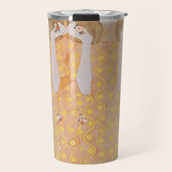 Gustav Klimt - Choir of Angels (Chor Der Paradiesengel) Travel Mug Gallery Image 1