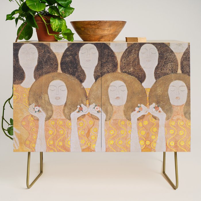 Gustav Klimt - Choir of Angels (Chor Der Paradiesengel) Credenza Gallery Image 1
