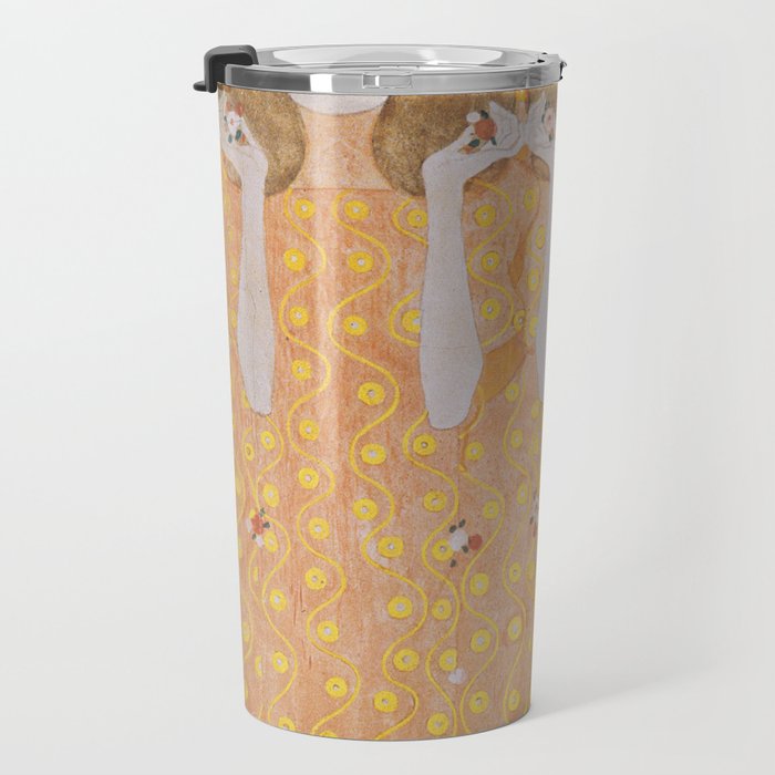 Gustav Klimt - Choir of Angels (Chor Der Paradiesengel) Travel Mug Gallery Image 3
