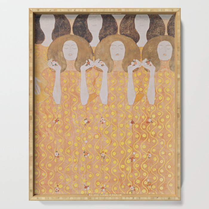 Gustav Klimt - Choir of Angels (Chor Der Paradiesengel) Serving Tray Gallery Image 1