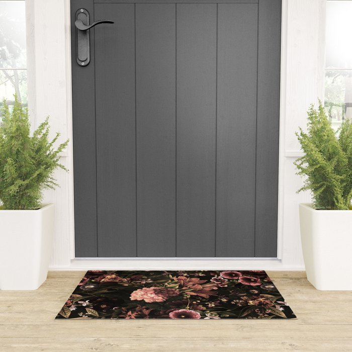 Autumn Winter Flowers VIII Welcome Mat Gallery Image 3
