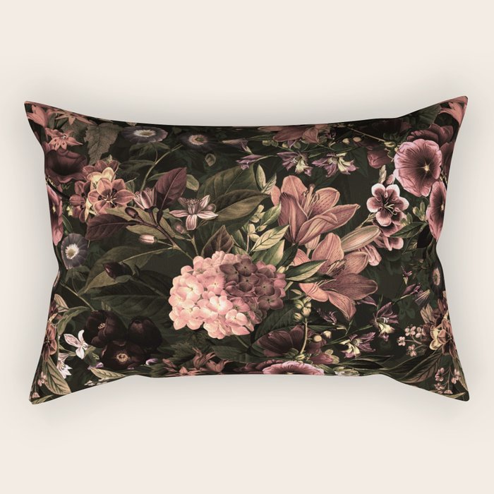 Autumn Winter Flowers VIII Rectangular Pillow Gallery Image 2