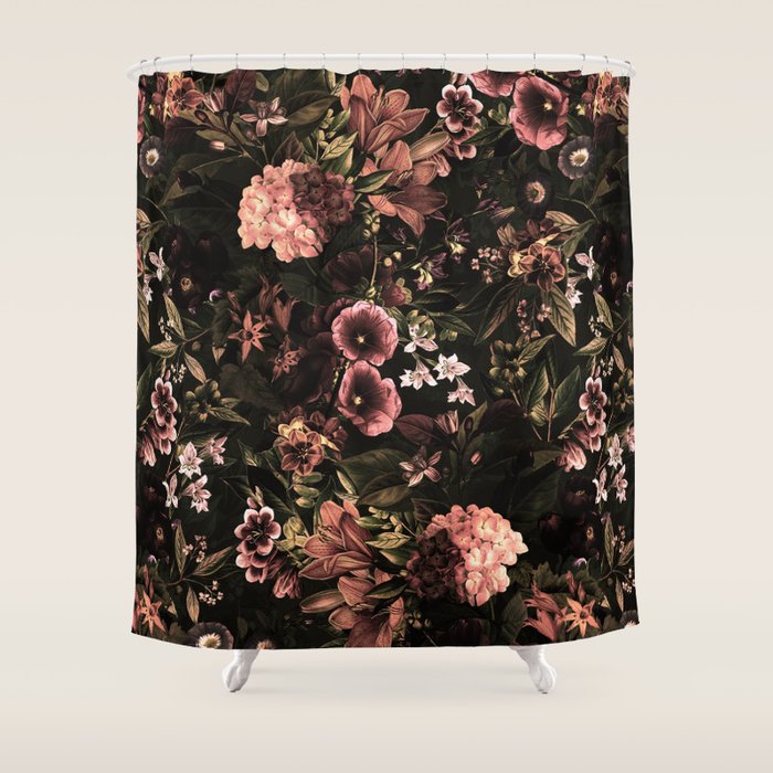 Autumn Winter Flowers VIII Shower Curtain Gallery Image 1