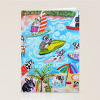 Dogs at the Beach Stationery Card Gallery Image 2