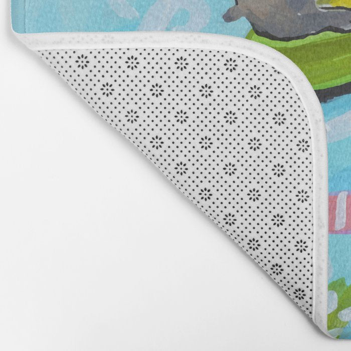 Dogs at the Beach Bath Mat Gallery Image 2
