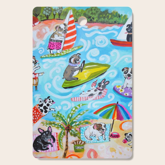 Dogs at the Beach Cutting Board Gallery Image 1