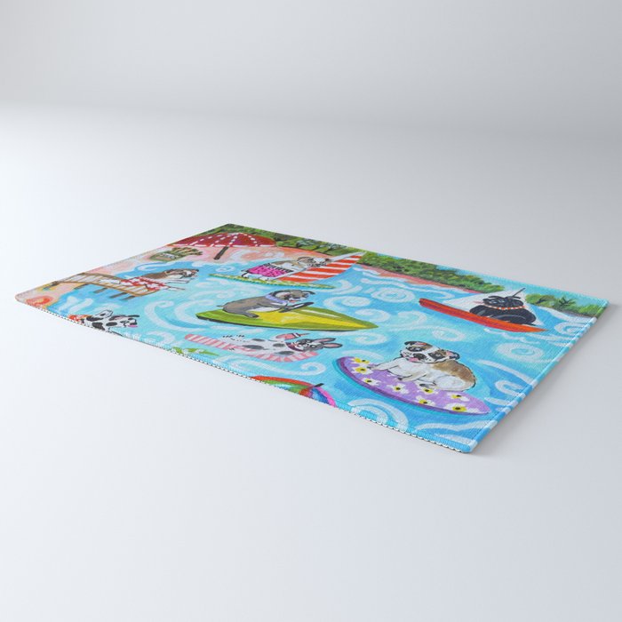 Dogs at the Beach Rug Gallery Image 3