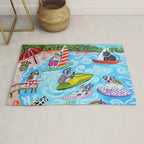 Dogs at the Beach Rug Gallery Image 1