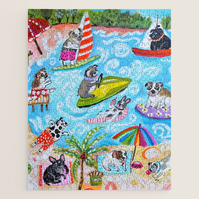 Dogs at the Beach Jigsaw Puzzle Gallery Image 1