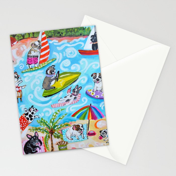 Dogs at the Beach Stationery Card Gallery Image 2