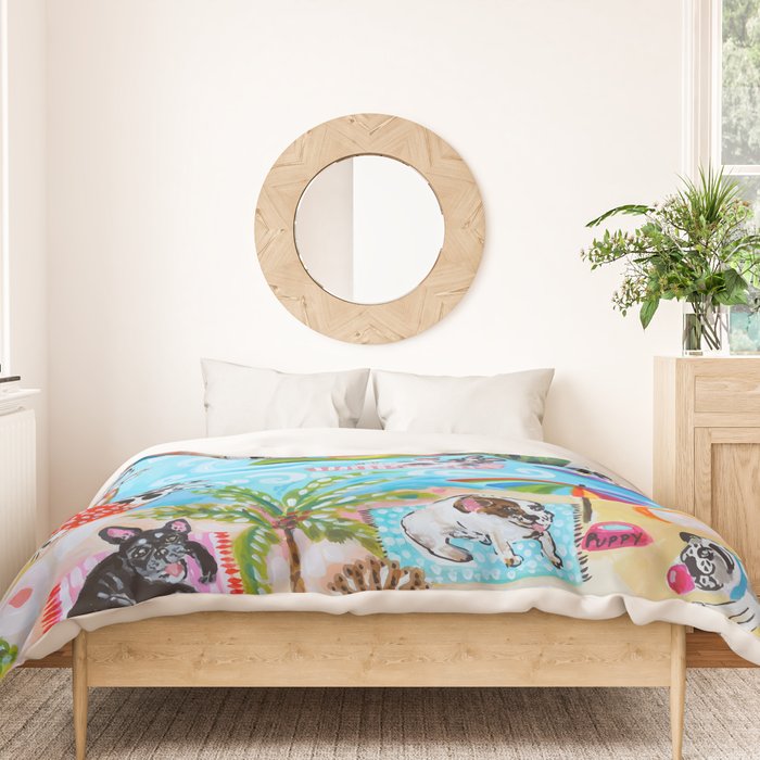 Dogs at the Beach Duvet Cover Gallery Image 3