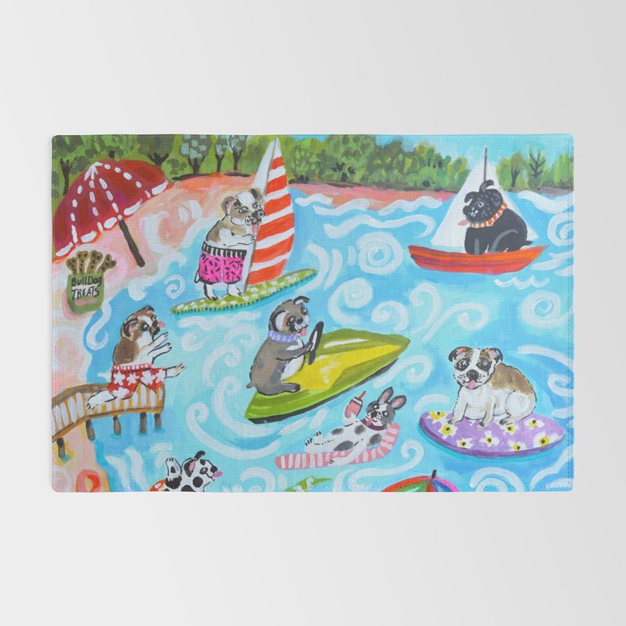 Dogs at the Beach Rug Gallery Image 2