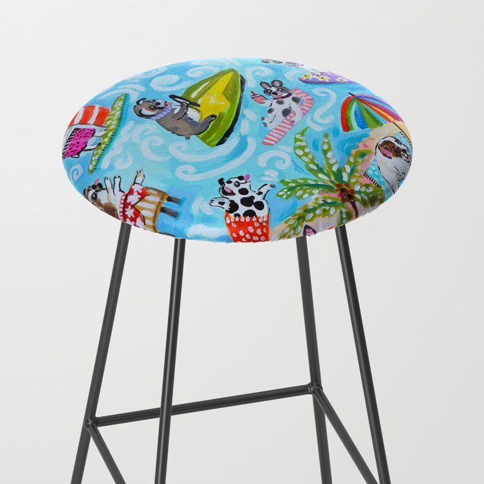 Dogs at the Beach Stool Gallery Image 2